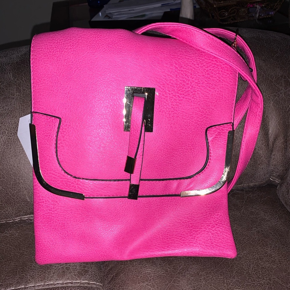 NEVER USED Lily Jane pink crossbody purse